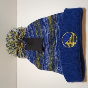 NBA Ultra Game Golden State Warriors stocking hat beanie pom pom OSFA unisex